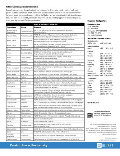 Chemicals for a Global Market