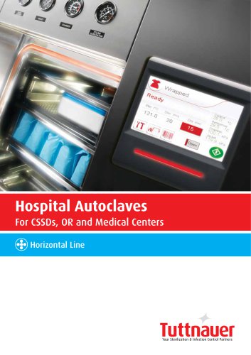 Hospital Autoclaves For CSSDs, OR and Medical Centers