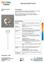 Spring Loaded (SLI) Temperature Sensor Insert