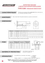 Catalogue Goujons et colonnettes - 4