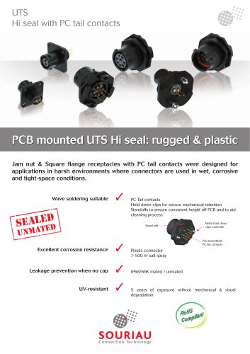 UTS Hi seal with PC tail contacts