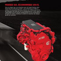 EFFICACITÉ ET  FIABILITÉ POUR  UN MONDE  TOUJOURS EN  MOUVEMENT.-MOTEUR X15 2020 DE LA SÉRIE EFFICIENCY  POUR APPLICATIONS DE CAMIONS. - 3