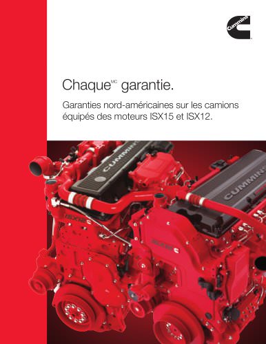 North American Truck Coverages For ISX15 And ISX12 Engines Brochure - EPA 2010