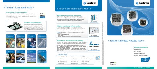 Kontron Embedded Modules 2010