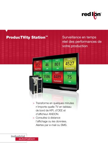 ProducTVity Station - Surveillance en temps réel des performances de votre production