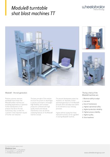 Module8 TT turntable shot blast machines