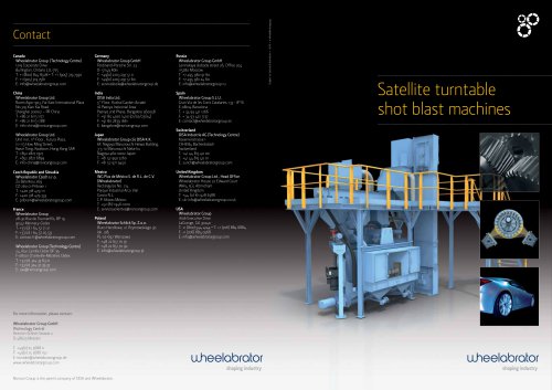 Wheelabrator Satellite turntable shot blast machines