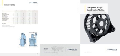 Wheelabrator SPH Spinner-Hanger Blast Cleaning Machine