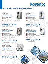 Korenix Industrial Ethernet Switch one-page Flyer