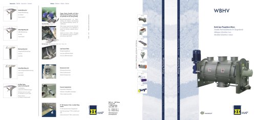 Batch-Type Ploughshare Mixers WBHV Brochure