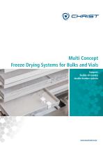 Multi Concept - Freeze Drying Systems for Bulks and Vials