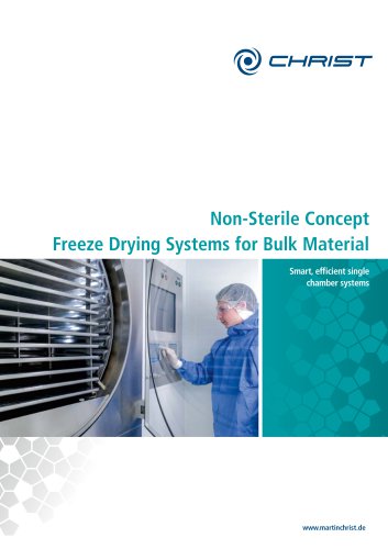 Non-sterile Concept - Freeze Drying Systems for Bulk Material