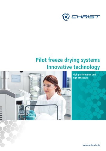 Pilot Freeze Dryers Smart Processes: Epsilon series