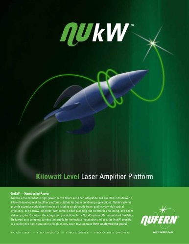 NukW: Kilowatt Laser Amplifier Platform