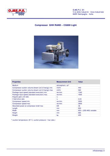 compresseur pour les semiremolques O.ME.P.S.