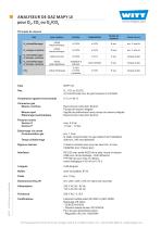 ANALYSEUR DE GAZ MAPY LE - 2