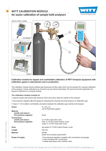 WITT CALIBRATION MODULE