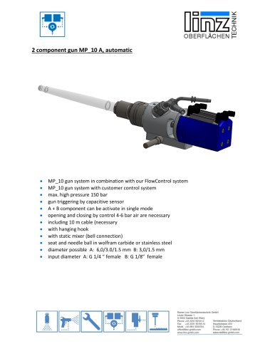 2 component dosing gun automatic