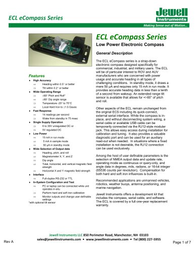 ECL eCompass Datasheet