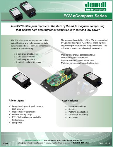 ECV eCompass Datasheet