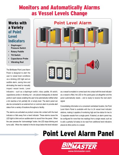 BinMaster Point Level Alarm Panel Brochure