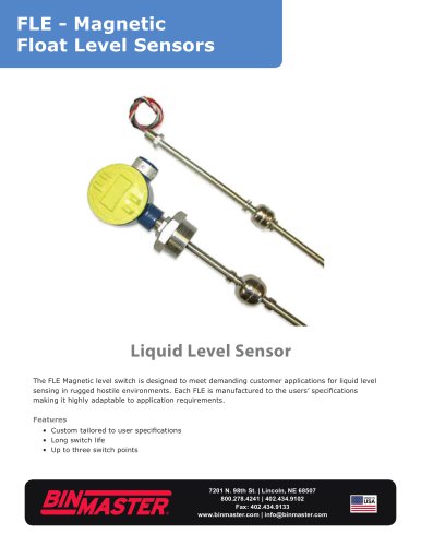 FLE - Magnetic Float Sensor Brochure