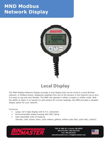 MND Modbus Network Display