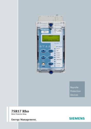 7SR17 Rho Motor Protection Relay