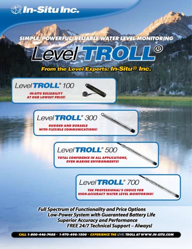 Level TROLL Family Brochure