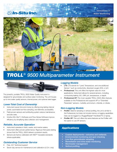 TROLL 9500 Water Quality Instrument