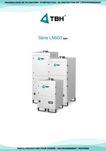 SÉRIE LN 600 : Extracteur de fumées haute performance, EN 1822, H14 + charbon actif pour soudage et laser