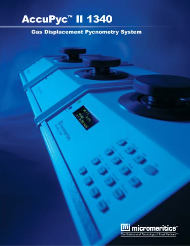 Gas Displacement Pycnometry System