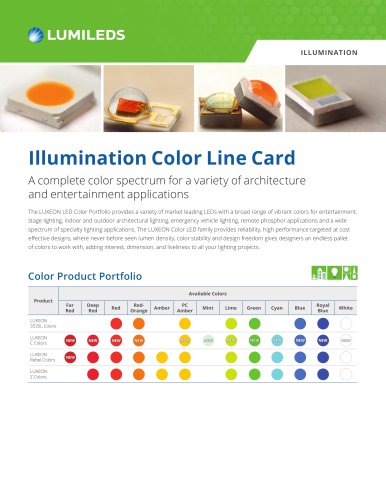 Illumination Color Line Card