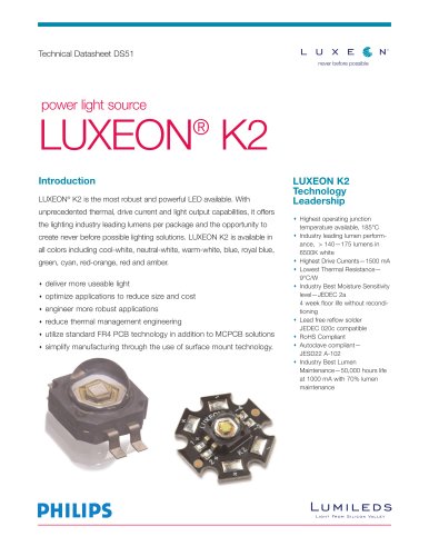 LUXEON K2 Datasheet 