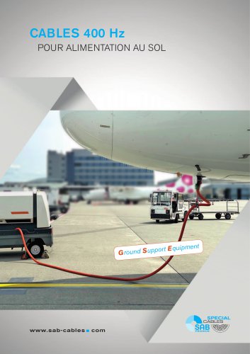 Cables 400 Hz pour alimentation au sol