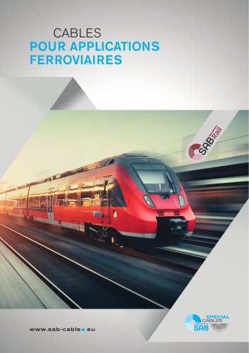 Câbles pour applications ferroviaires