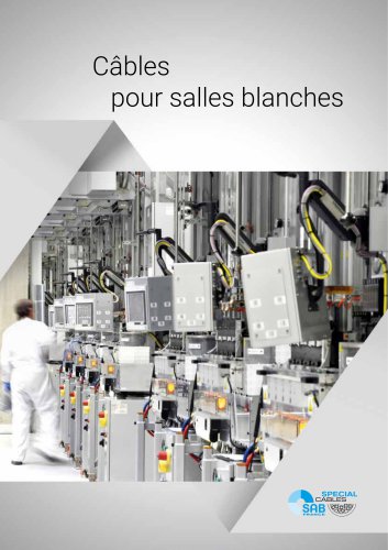 C&acirc;bles pour salles blanches