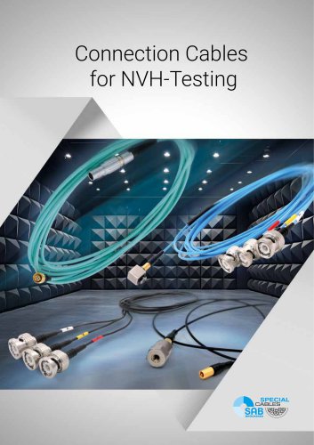 Connection Cables for NVH-Testing