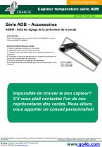 ADB - sondes de température palier a niveau réglablee - 4