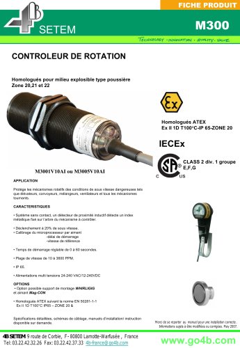 Controleur de rotation M300