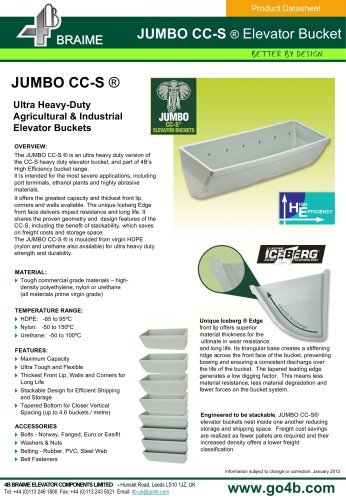 JUMBO CC-S Elevator Buckets