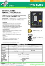 T400 Elite- Controleur de temperature paliers