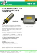 WDA HT - Capteur de deport de sangle - Haute Temperature