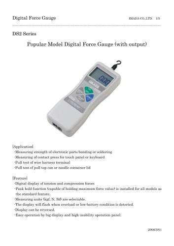 Popular Model Digital Force Gauge (with output)