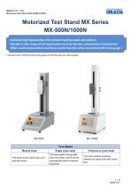 Simple Type Vertical Motorized Test Stand MX series