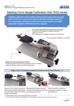 Tabletop Force Gauge Calibration Unit TFCU series