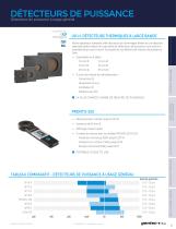 DÉTECTEURS DE PUISSANCE Mesure de basse puissance - 2