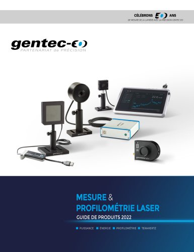 MESURE & PROFILOMÉTRIE LASER GUIDE DE PRODUITS 2022