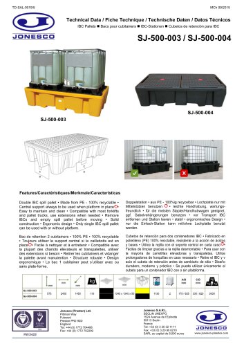 DOUBLE IBC SPILL PALLET