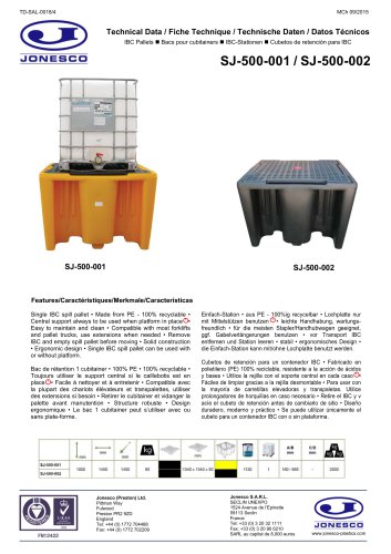 SINGLE IBC SPILL PALLET